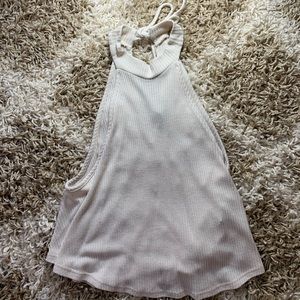 Cream Halter Top